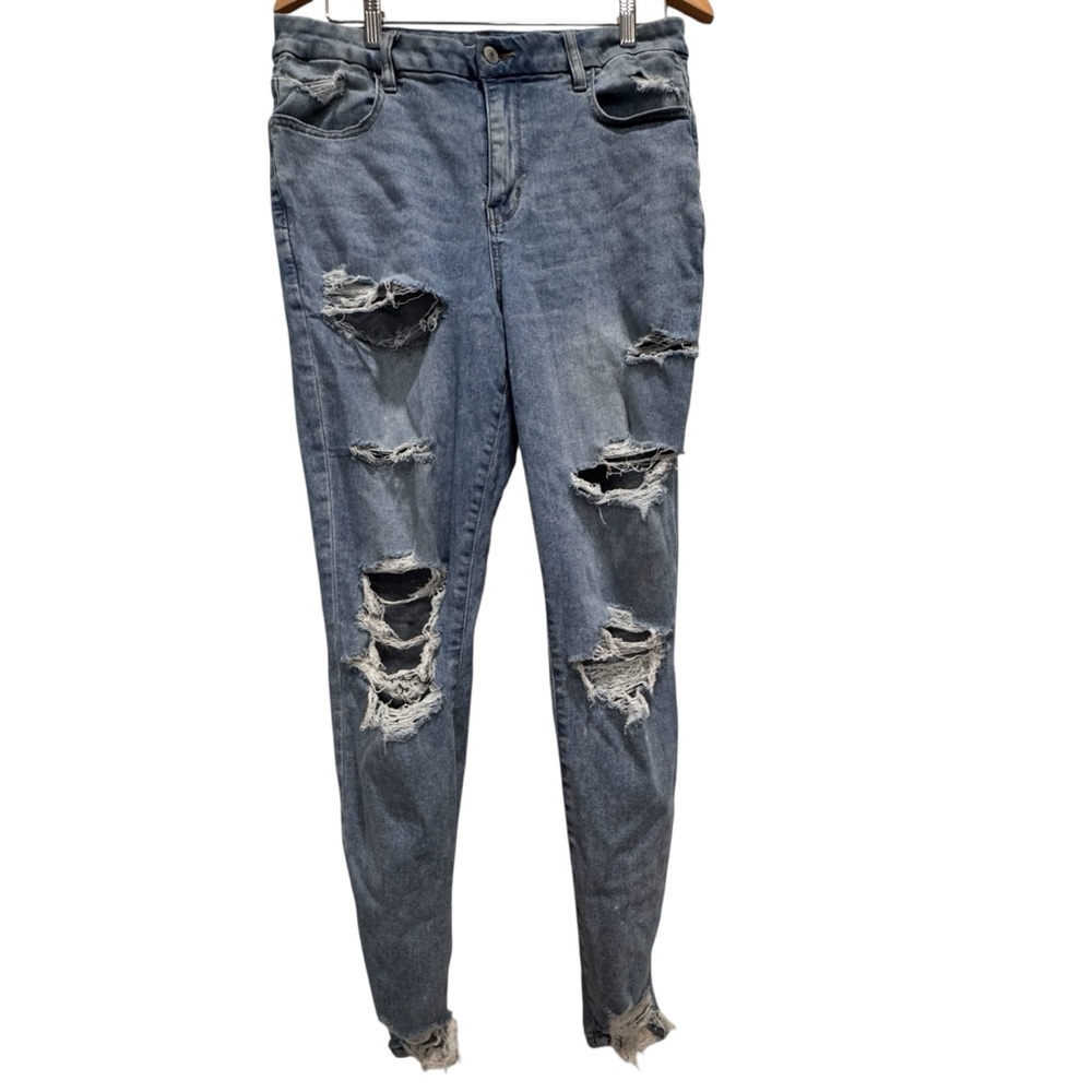 American Eagle Jeans Women’s 14 Long Curvy Hi Rise Jegging Next Level Stretch - Picture 2 of 10